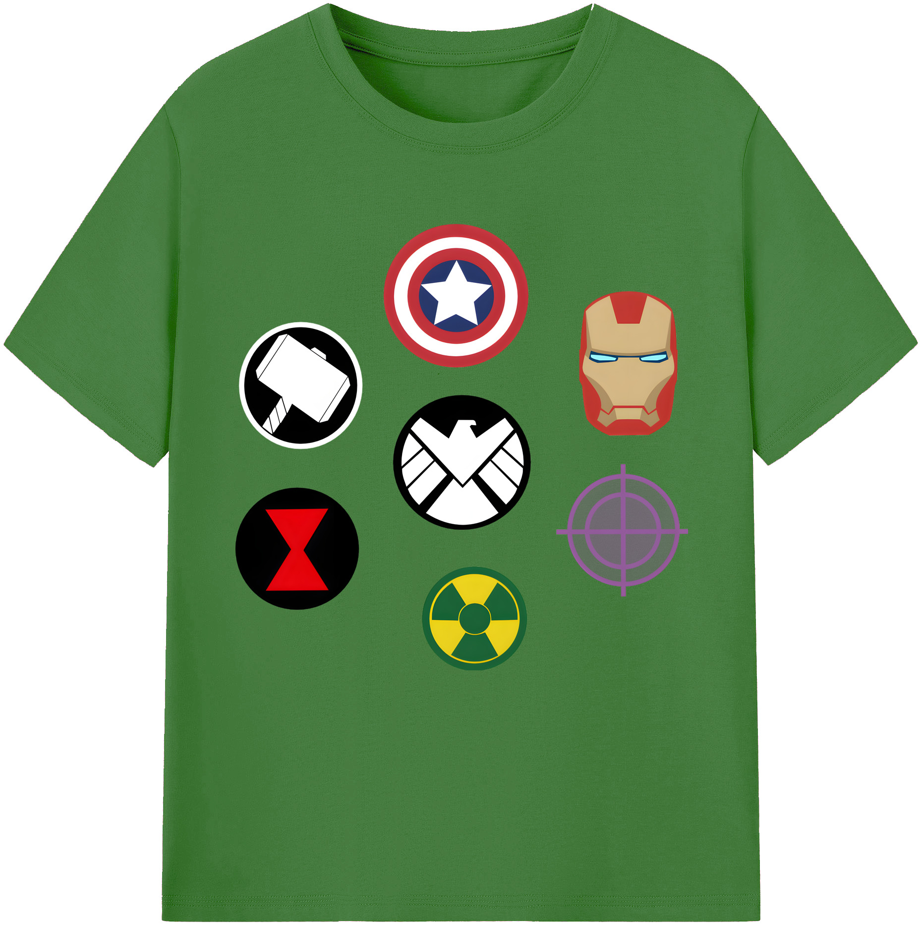 （画像用） アベンジャーズ The Avengers レディースカジュアルプリントTシャツ（綿100％）